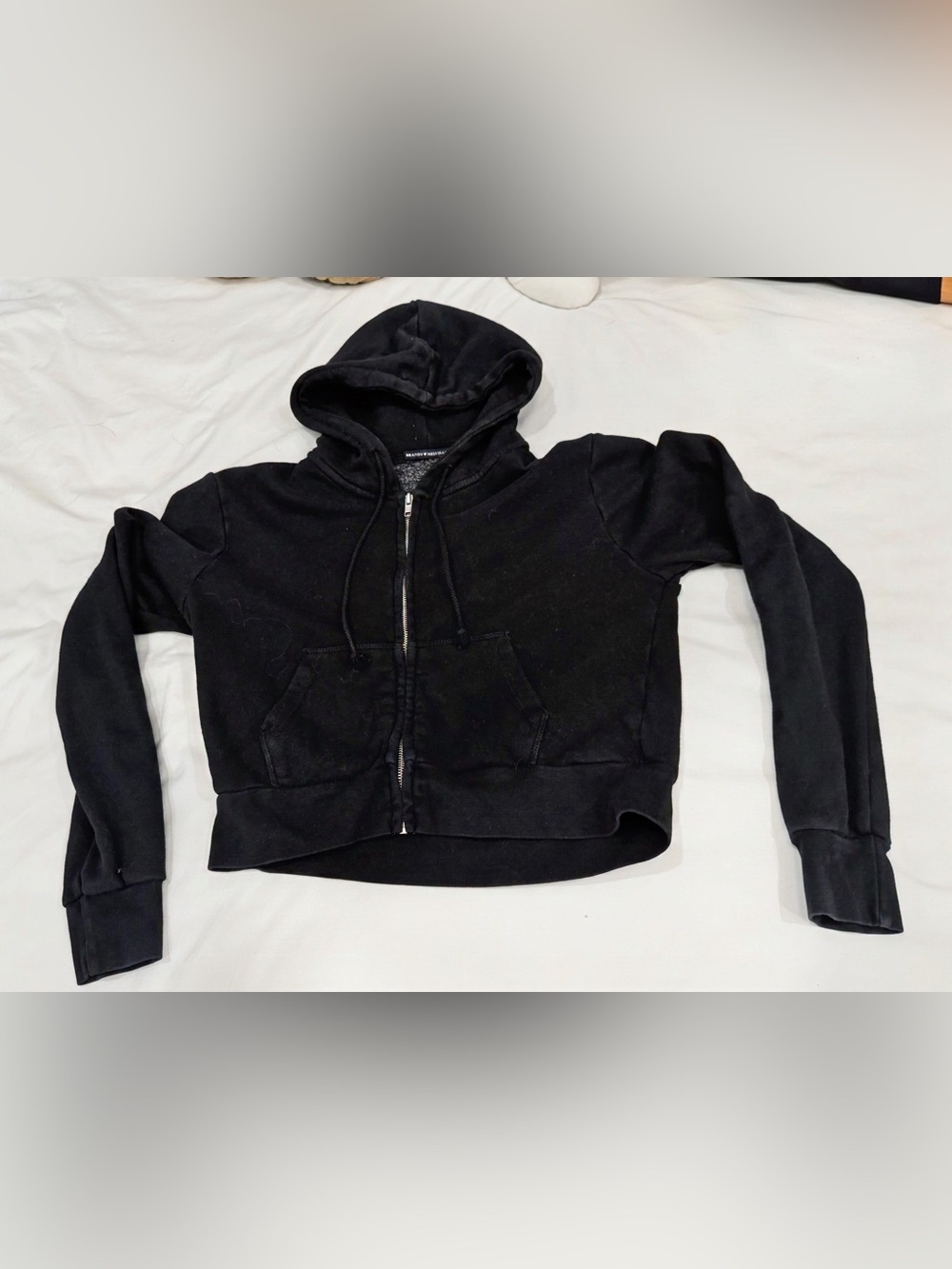 Brandy Melville Black Zip Hoodie